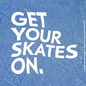 Get Your Skates on logo for Scarborough ice rink