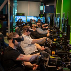 VR Simulators race game in Leeds