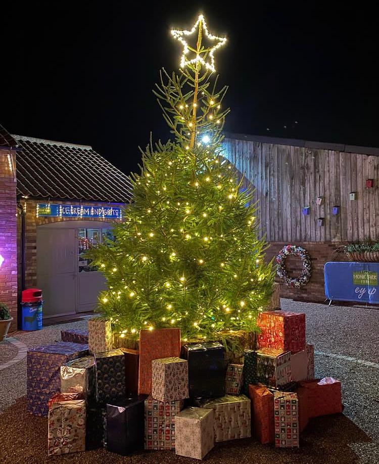 Christmas tree at Monk Park Farm