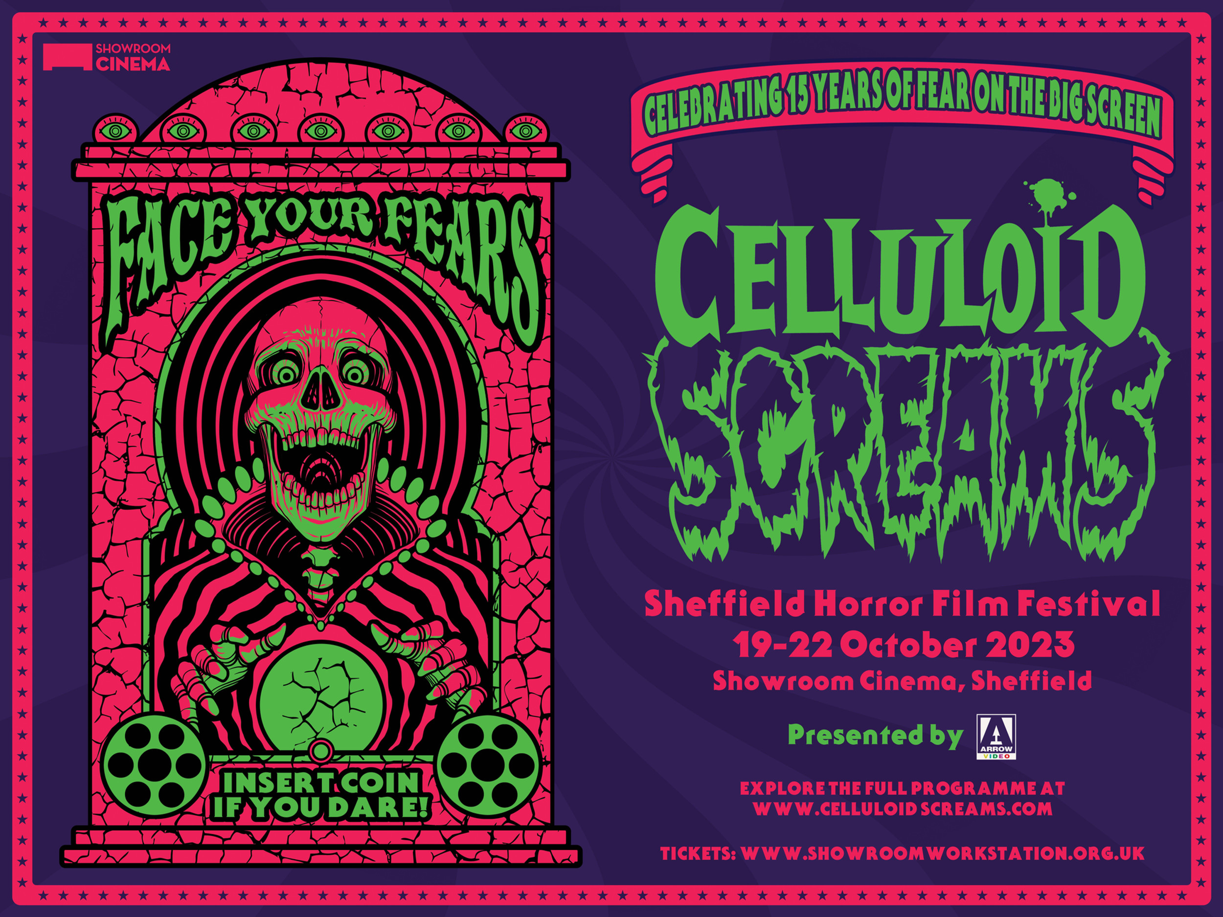Celluloid Screams horror film fest logo