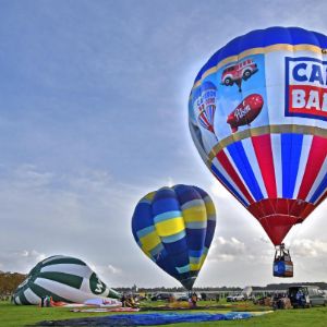 Hot Air Balloon taking off at York Balloon Fiesta