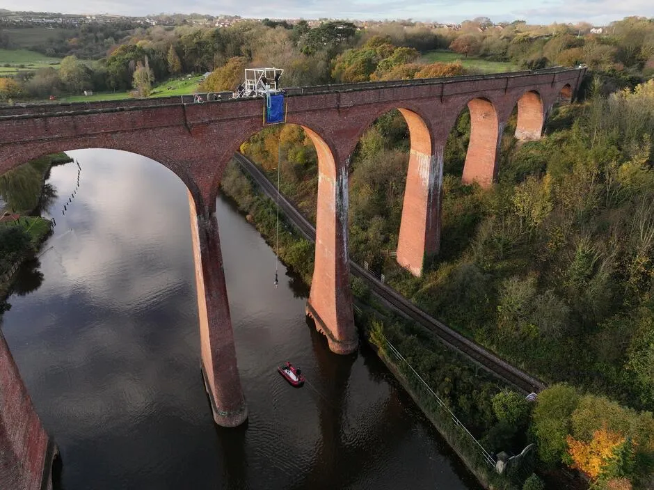 Larpool Viaduct bungy jump site at Whitby