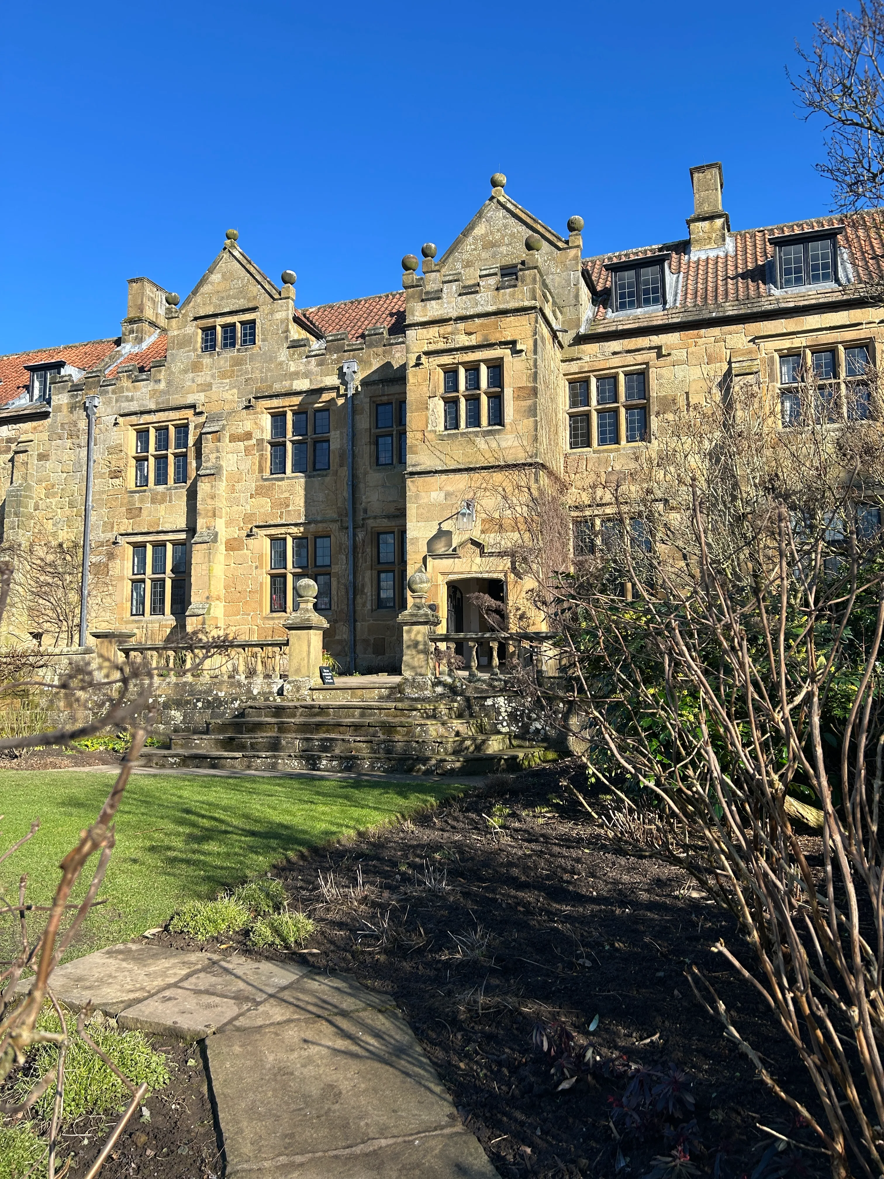 exterior of the manor house at Mount Grace Priory.