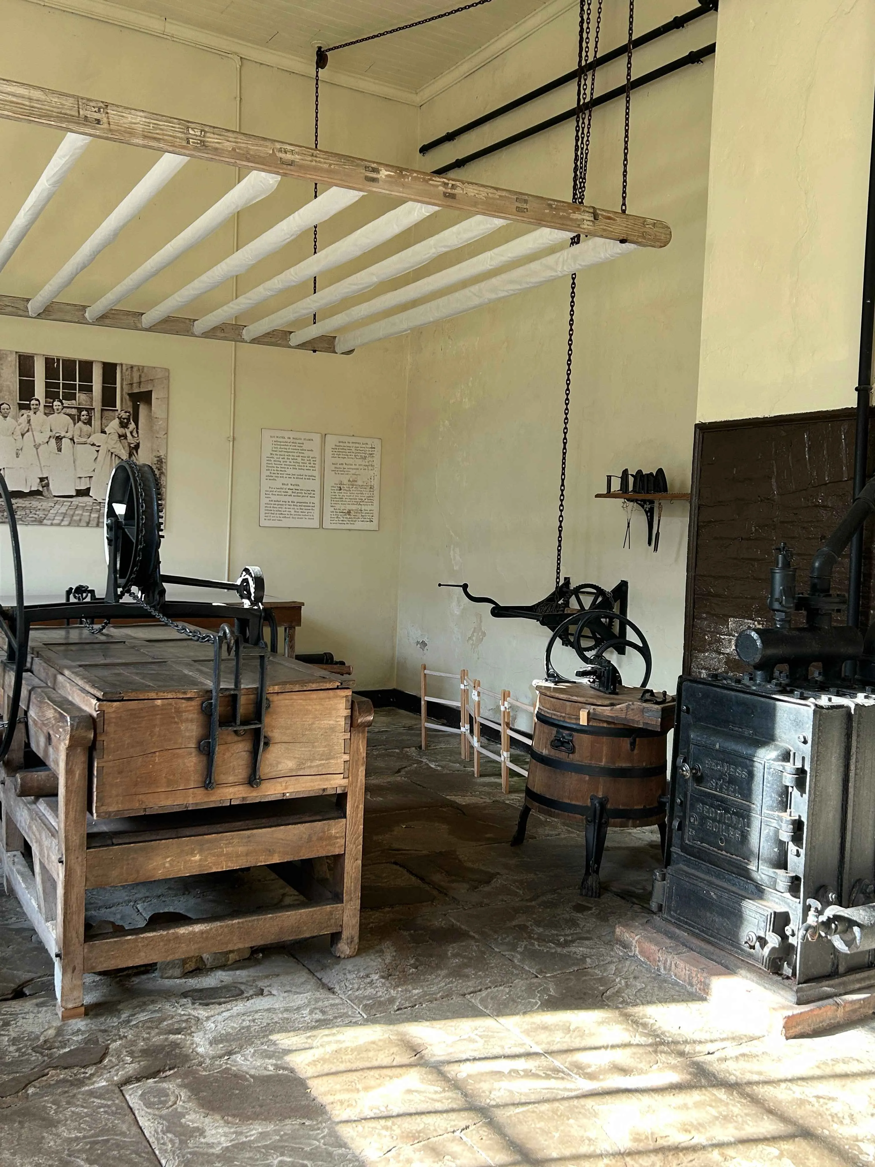 interior of the victorian laundry