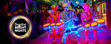 Drummers lit up