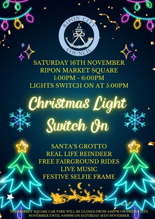 Ripon Christmas Lights switch on