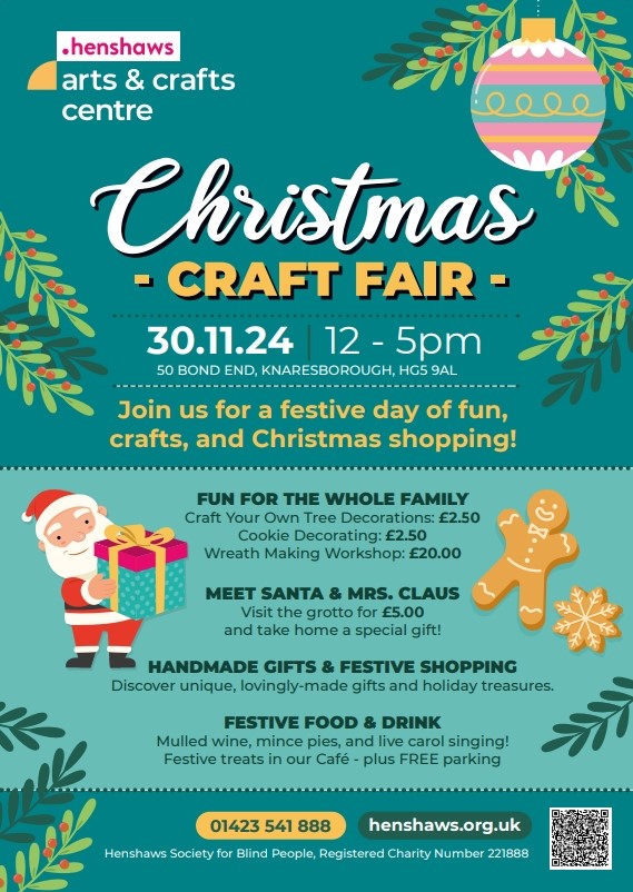 Henshaws christmas fair poster