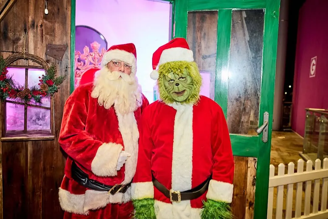 Whitby Abbey with the sun rising in the background