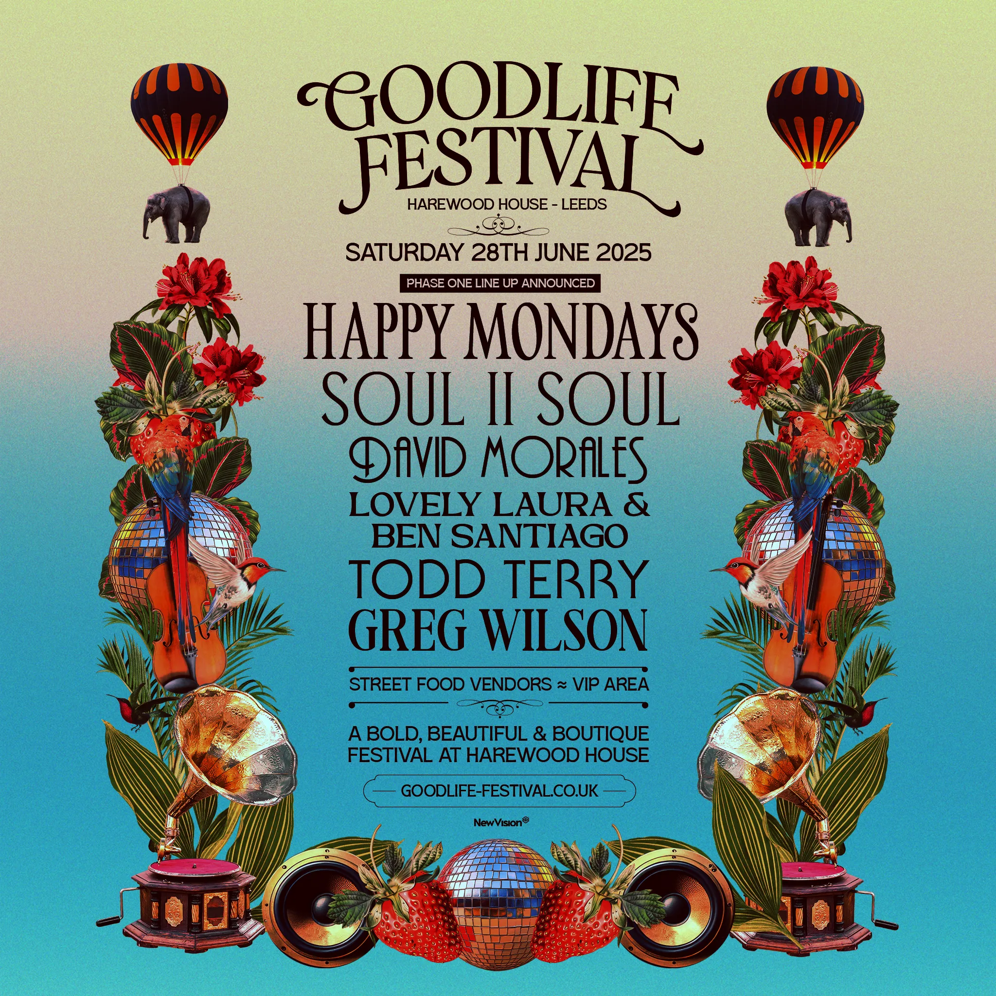 Line up for the goodlife festival at Harewood House in June 2025