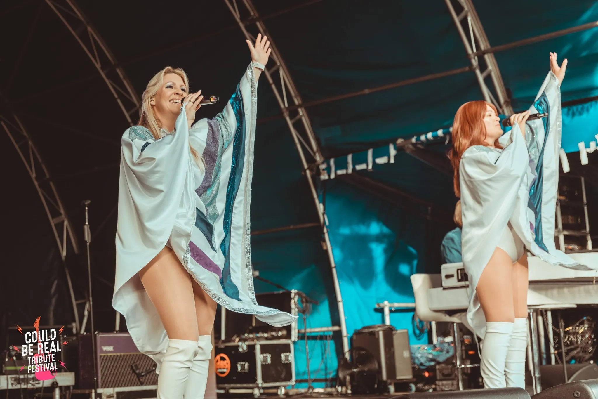 ABBA tribute band on stage