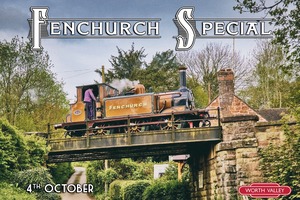 Fenchurch steam trail travelling over a stone bridge