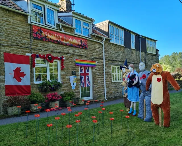 Scarecrows at Ayton scarecrow trail