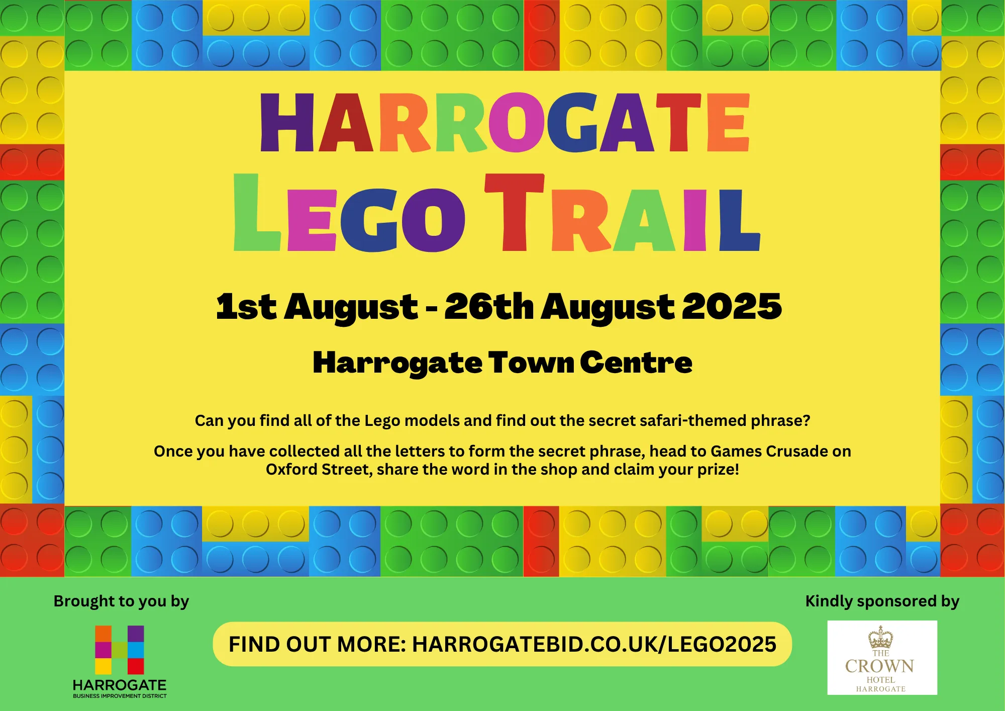 Harrogate Lego Trail poster