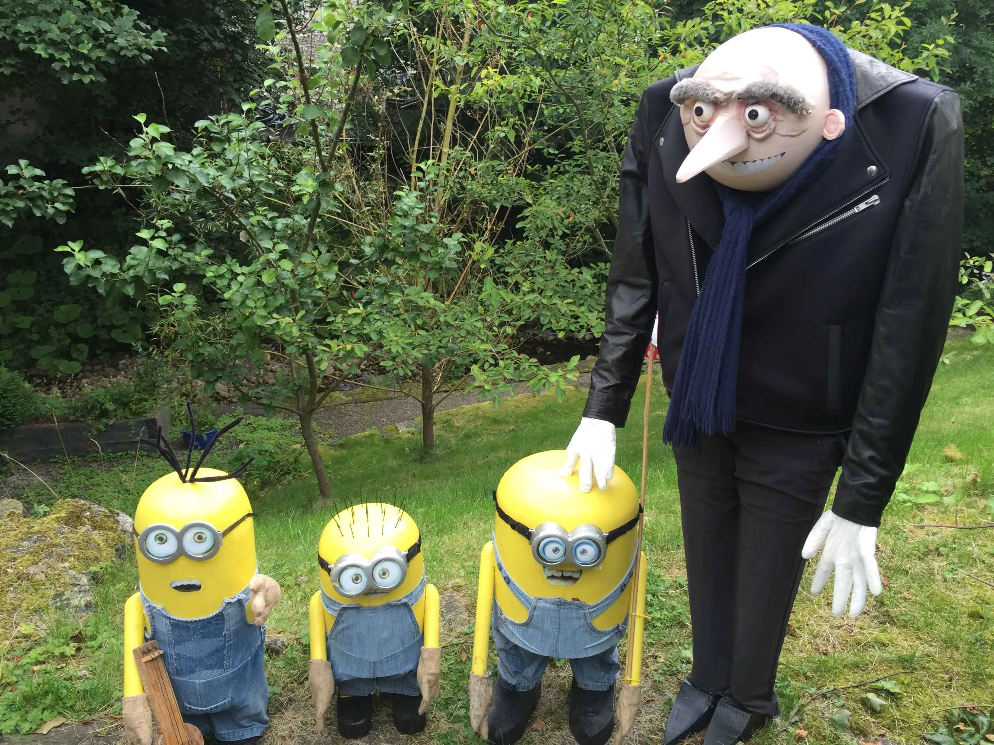 Despicable ME scarecrows