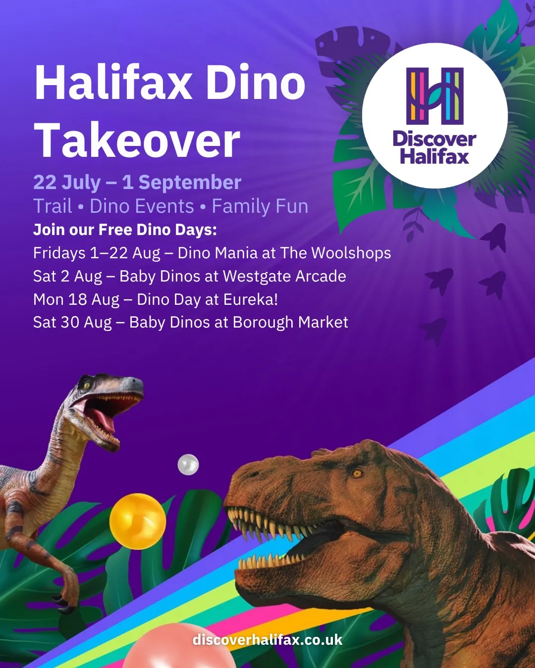 Halifax Dino Takeover poster