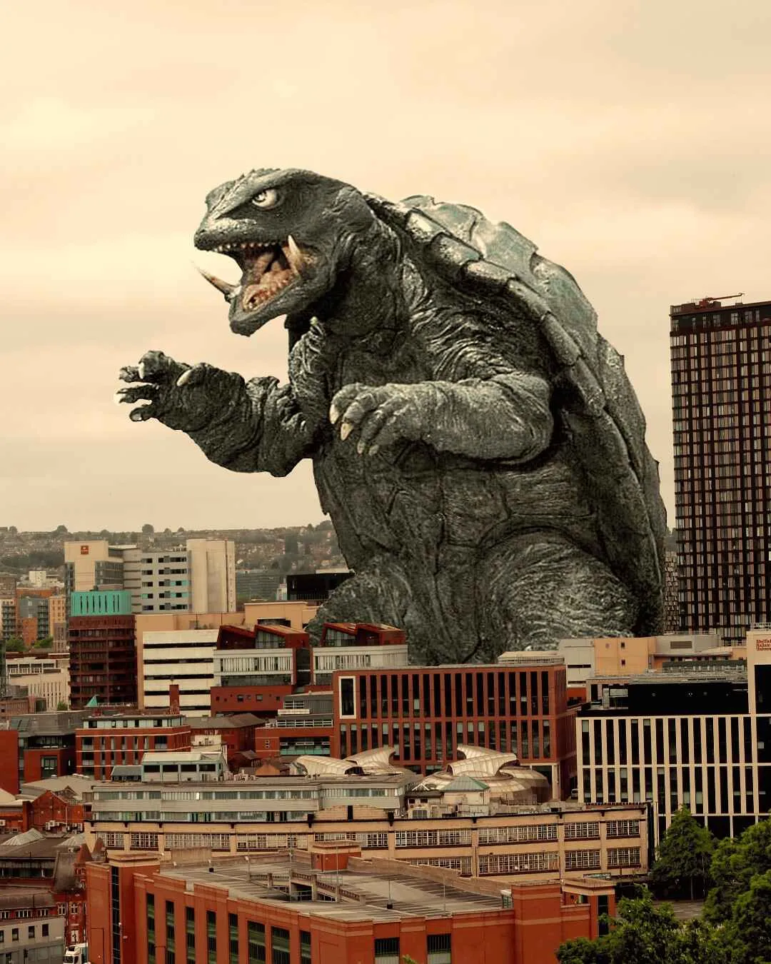 Gamera - fire breathing guardian turtle.