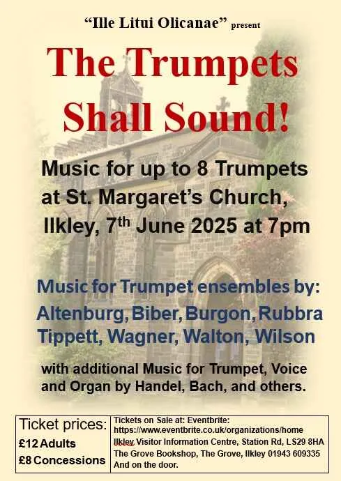 poster for The Trumpets Shall Sound Concert