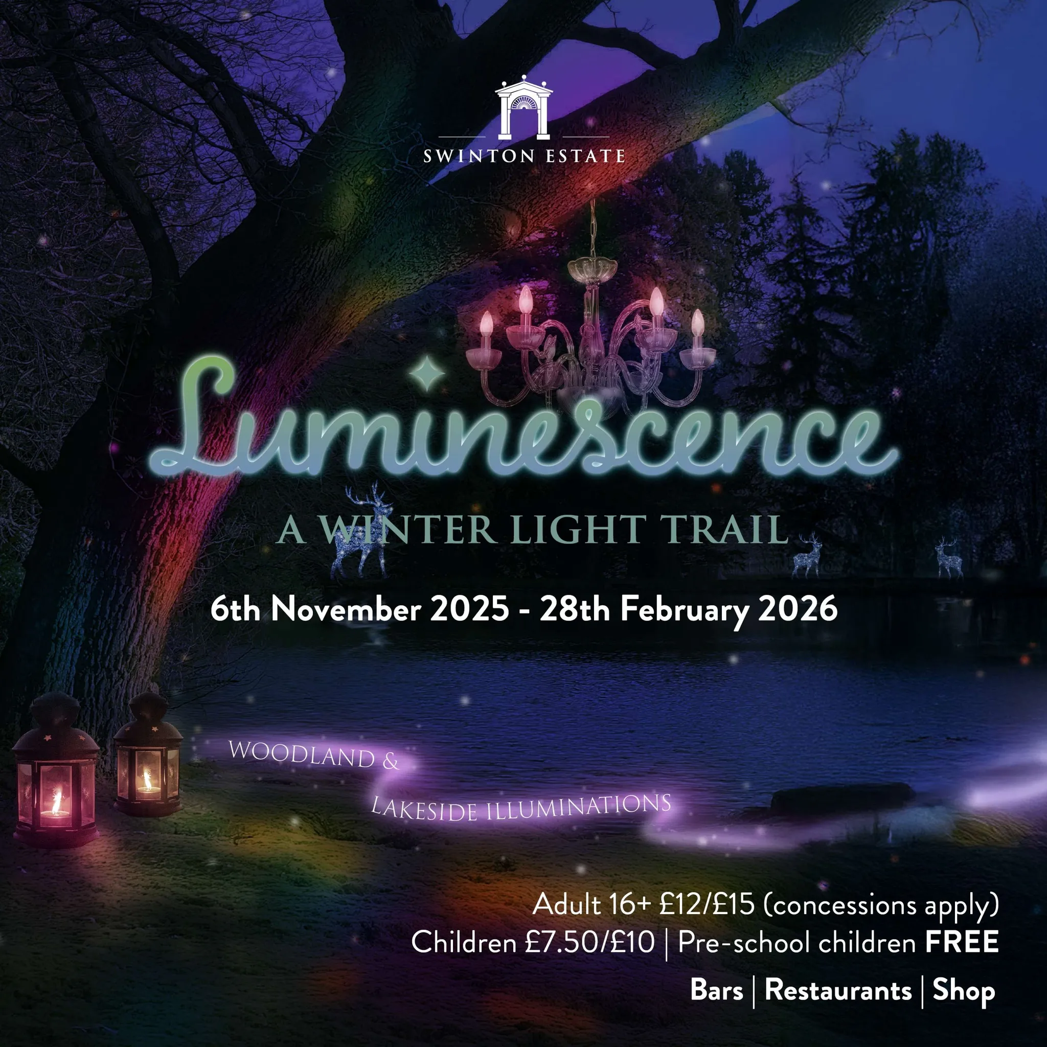 Luminescence winter trail at Swinton Estate