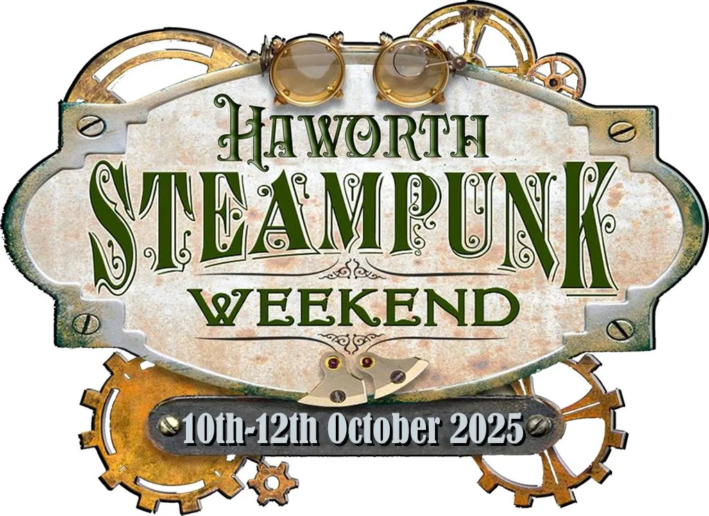 Haworth Steampunk Weekend logo with October event dates