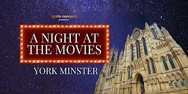 york minster against a starry night sky